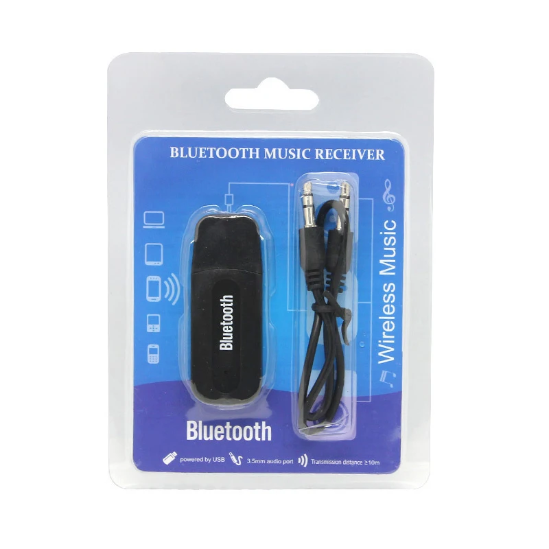 Bluetooth4.0 Garso Imtuvas, USB Adapteris, Automobilinis Garsiakalbis Belaidžio Garso Stick 3,5 mm USB Maitinimo AUX Uosto Nuotrauka 2