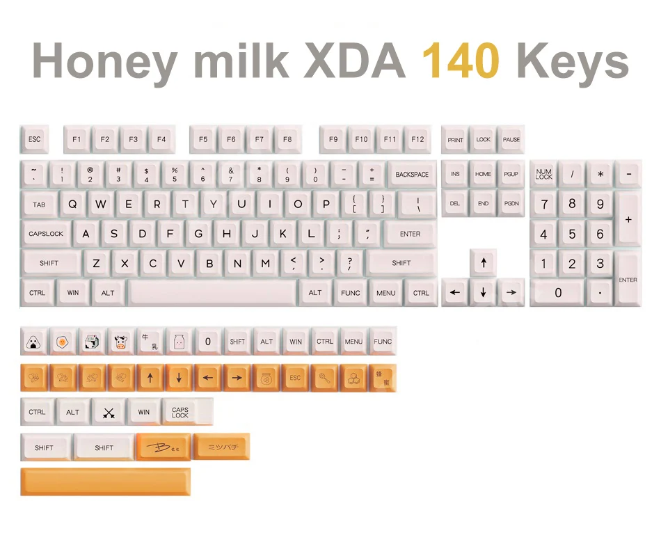 XDA PBT Medus, Pienas Užsakymą Keycaps Vyšnių MX 