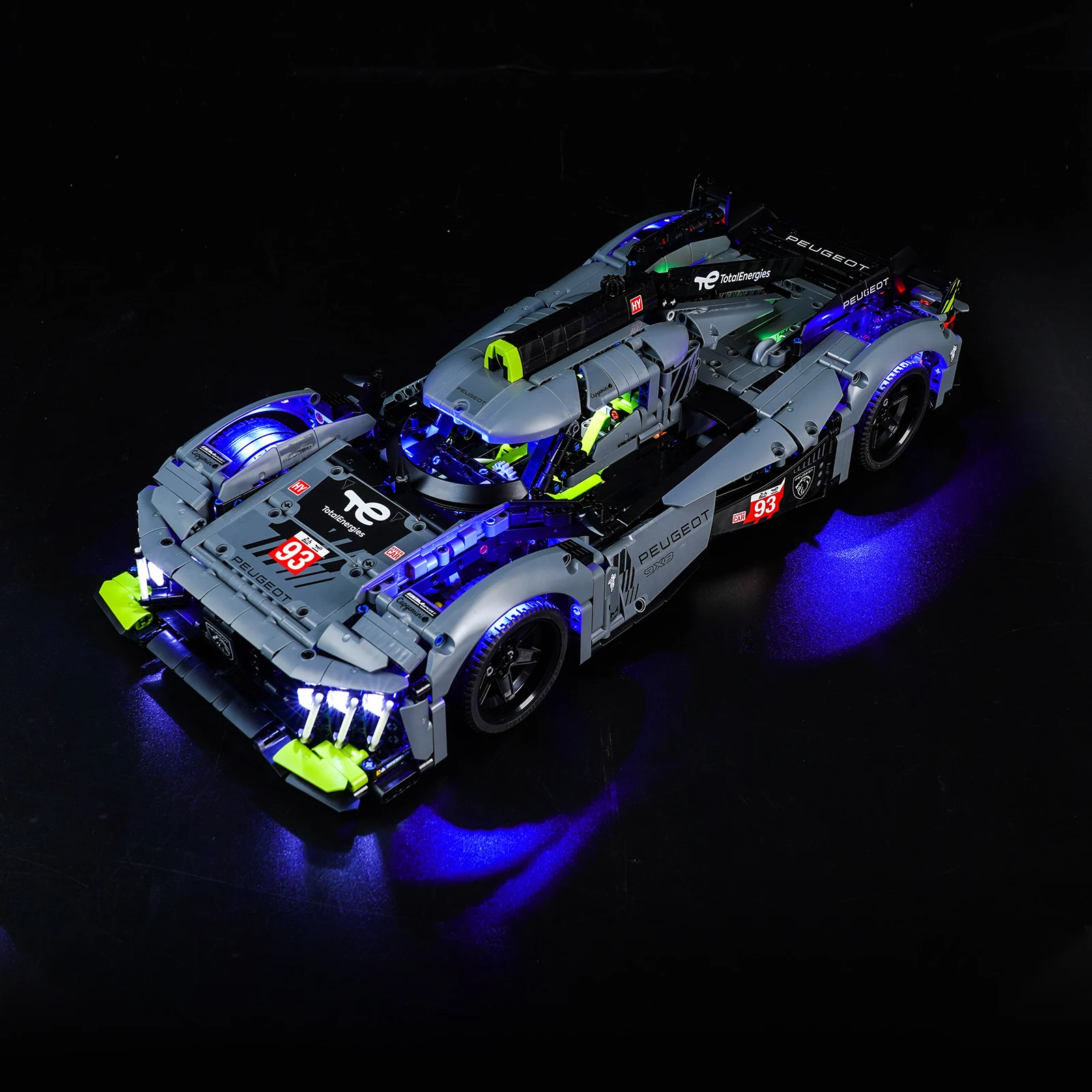 Lazishi LED Šviesos 42156 PEUGEOT 9X8 24H Le Mans Hibridas Hypercar Apšvietimas 