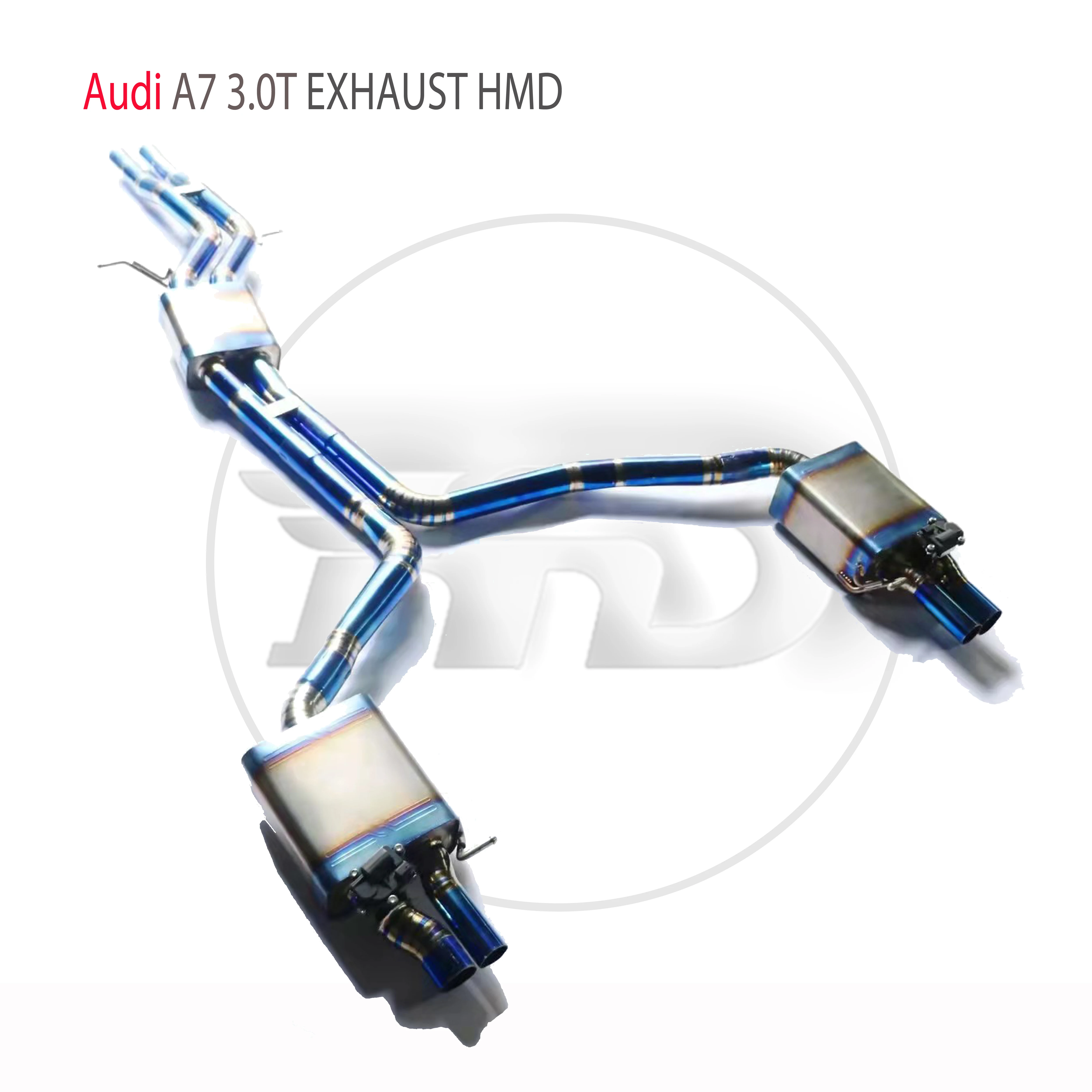 NA Titano Lydinio Išmetimo Sistema Tinka Audi A6 A7 3.0 T Auto Modifikacijos Elektroninių Vožtuvų Catback Vamzdis Nuotrauka 0