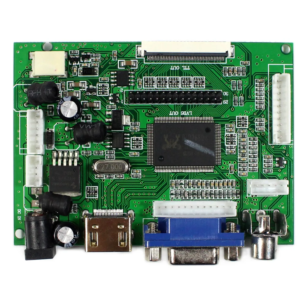 HD MI VGA 2AV LCD Valdiklio plokštės Su 15inch LQ150X1LG96 1024x768 1050nit Pramonės LCD Ekranas Nuotrauka 3