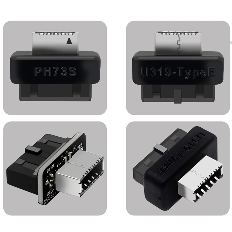 USB 3.0 Vidaus Antraštės USB 3.1/3.2 C Tipo Priekiniai E Tipo Adapteris 20pin, Kad 19pin Konverteris Kompiuterio pagrindinės Plokštės Jungtis Stove Nuotrauka 2