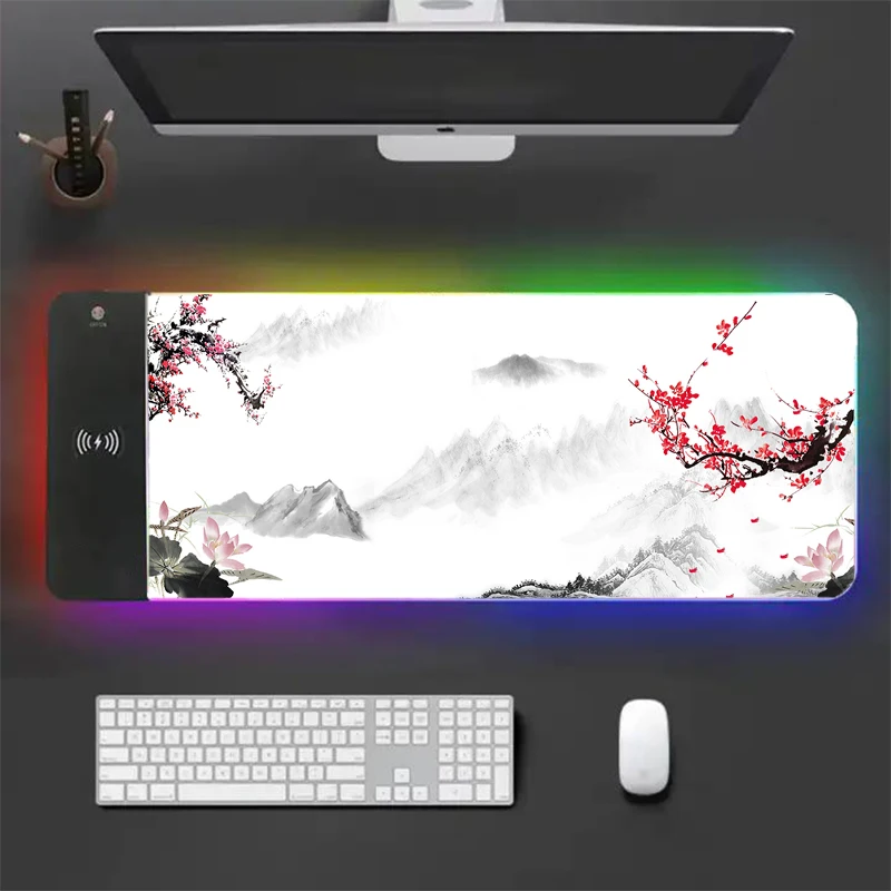 Kinų kultūros vertus RYRA pelės mygtukai dažai, tapyba RGB žaidimas darbastalio padas guma non-slip large mielas kompiuterio mygtukai pristabdyti klaviatūros mygtukai Nuotrauka 1