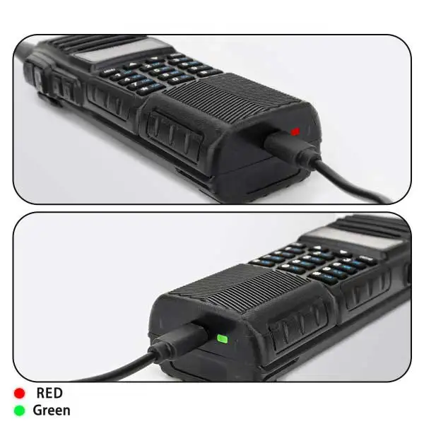 walkie talkie baterija Palaiko tipas-c sąsaja apmokestinimo baofeng UV82 UV8D Nuotrauka 3