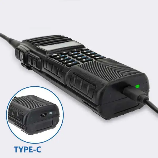 walkie talkie baterija Palaiko tipas-c sąsaja apmokestinimo baofeng UV82 UV8D Nuotrauka 4