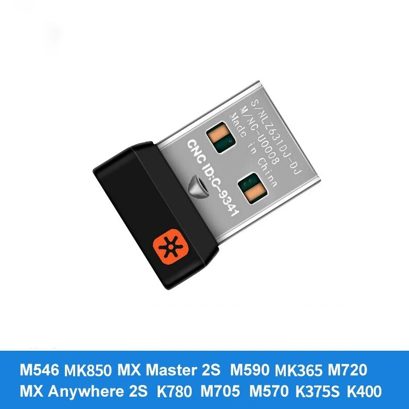 WWireless Dongle Imtuvą, Vienijantis USB Adapterį, KOMPIUTERIO Pelė, Klaviatūra MX M905 M950 M505 M510 M525 Nuotrauka 3