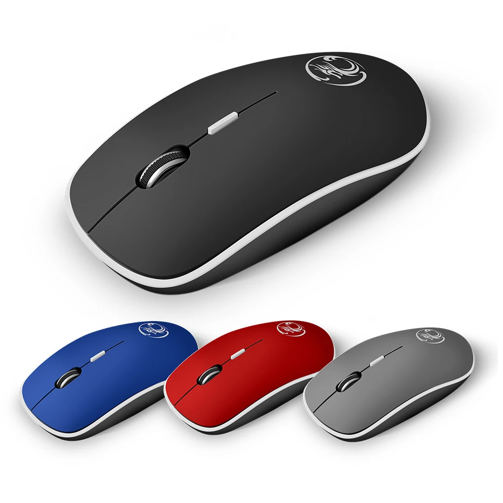 Belaidės Pelės, Ergonomiškas Silent Mouse Kompiuterio Pelės PC USB Optinė 2.4 Ghz 1600 DPI, 4 Mygtukai, Begarsis, Pelės Nešiojamas Nuotrauka 0