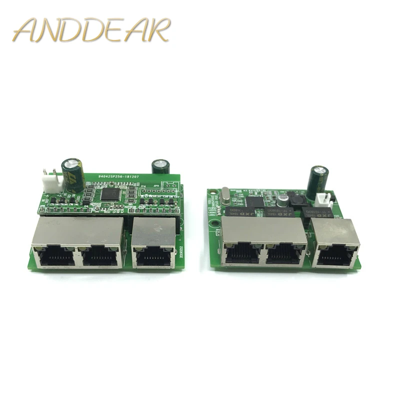 3-port Gigabit POEswitch modulis yra plačiai naudojamas LED eilutė 3 port 10/100m susisiekti POEport mini switch module PCBA Plokštė Nuotrauka 0