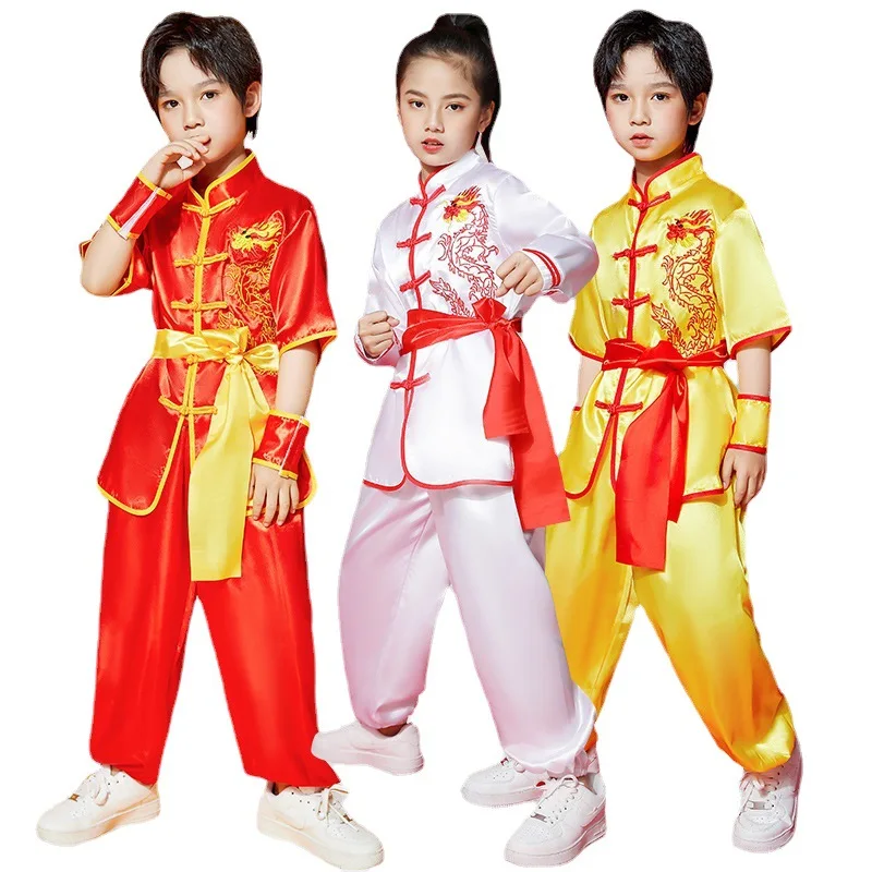 Solredo Vaikai Kinijos Kung Fu Uniformas Įjungti Tradicinį Chi Kostiumas Unisex Kinijos Kovos Menų Hanfu Tinka Ir Berniukams, Ir Mergaitėms Nuotrauka 0