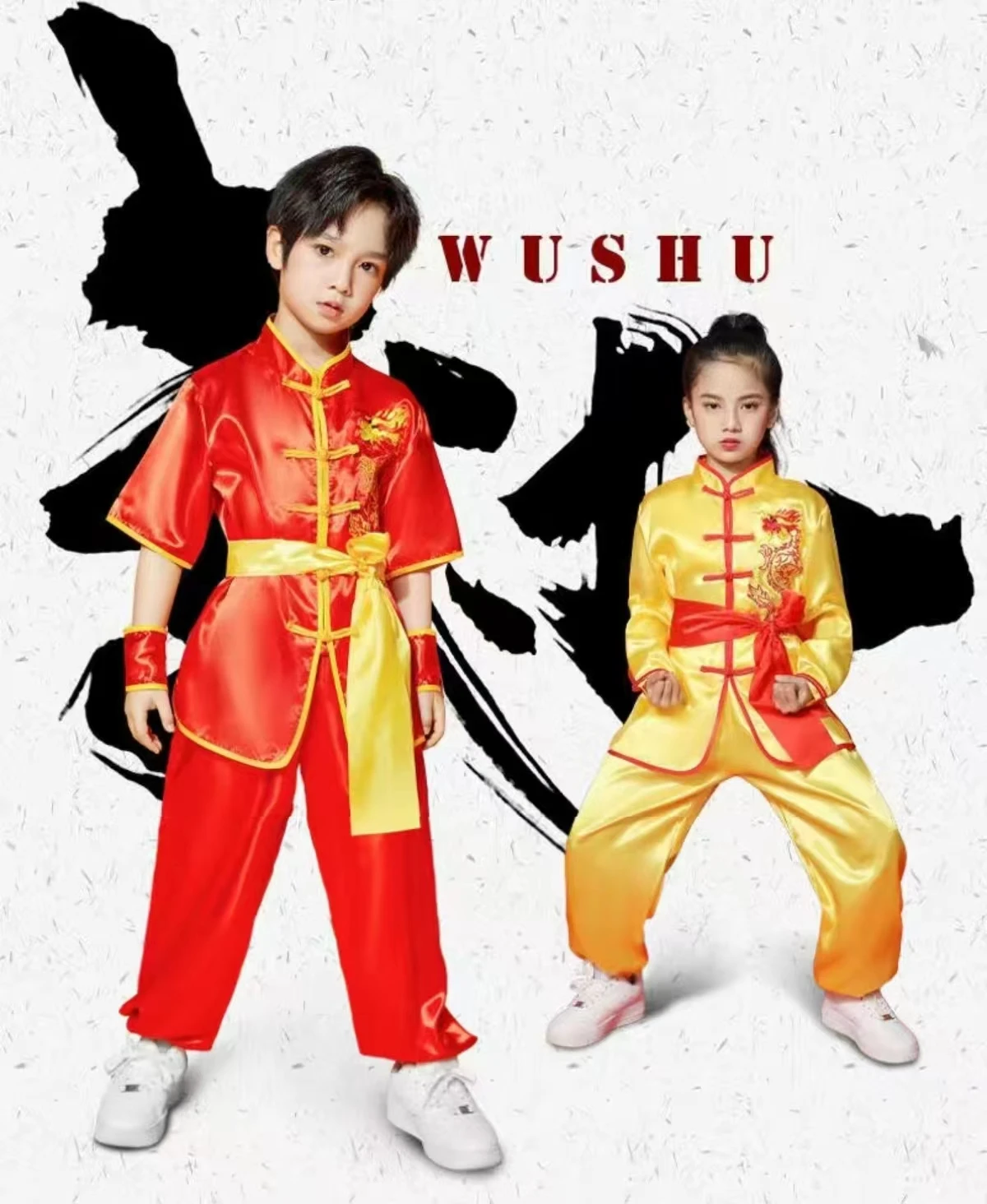 Solredo Vaikai Kinijos Kung Fu Uniformas Įjungti Tradicinį Chi Kostiumas Unisex Kinijos Kovos Menų Hanfu Tinka Ir Berniukams, Ir Mergaitėms Nuotrauka 3