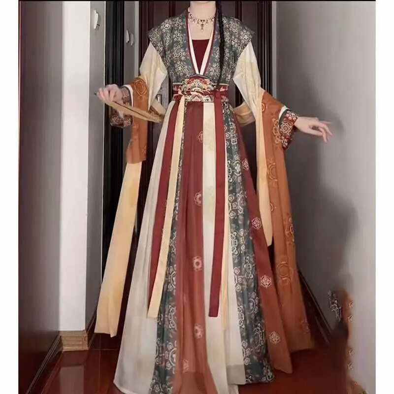 Hanfu Suknelė Moterims Senovės Kinų Cosplay Kostiumų Iki 2023 M. Vasaros Šokių Suknelė Kelionių Fotografija Šalies Aprangą Hanfu Suknelė Plius Dydis Nuotrauka 2
