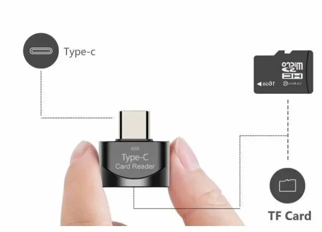 C tipo Į Micro SD TF OTG Adapteris, Smart Atminties Kortelių Skaitytuvą, Skirtą 