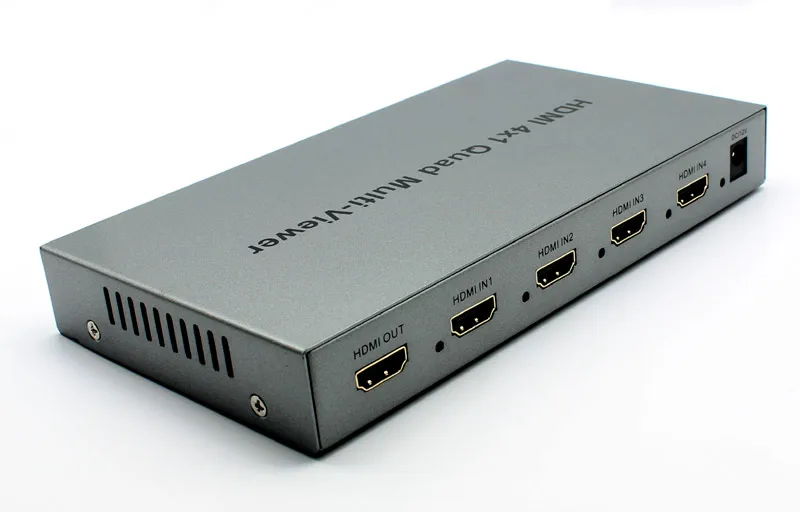 HDMI 4x1 Quad Multi-viewer Switcher PIP Paramos Sklandžiai Pereiti HD Video Splitter Atitinka Daliklis Video Converter Nuotrauka 0