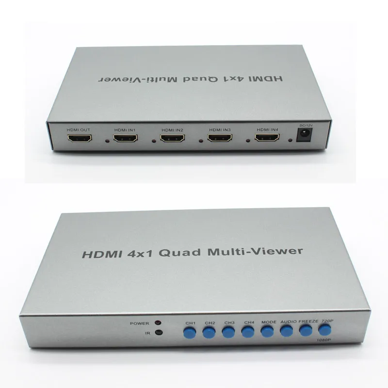 HDMI 4x1 Quad Multi-viewer Switcher PIP Paramos Sklandžiai Pereiti HD Video Splitter Atitinka Daliklis Video Converter Nuotrauka 5
