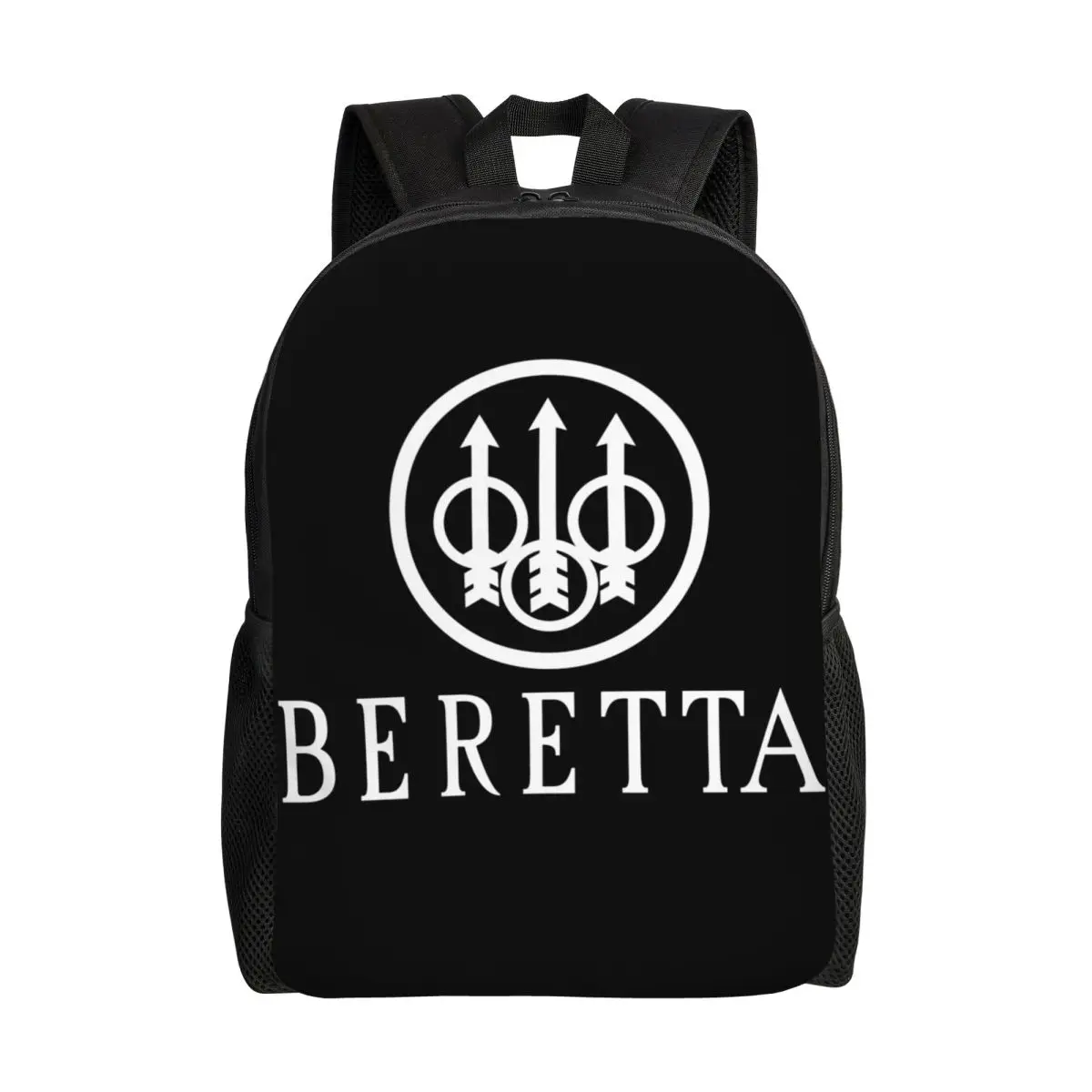 Beretta Pistoletas Logotipas Kuprinė Vyrams, Moterims, Atsparus Vandeniui College School Karinės Maišelį Spausdinimo Bookbags Nuotrauka 0