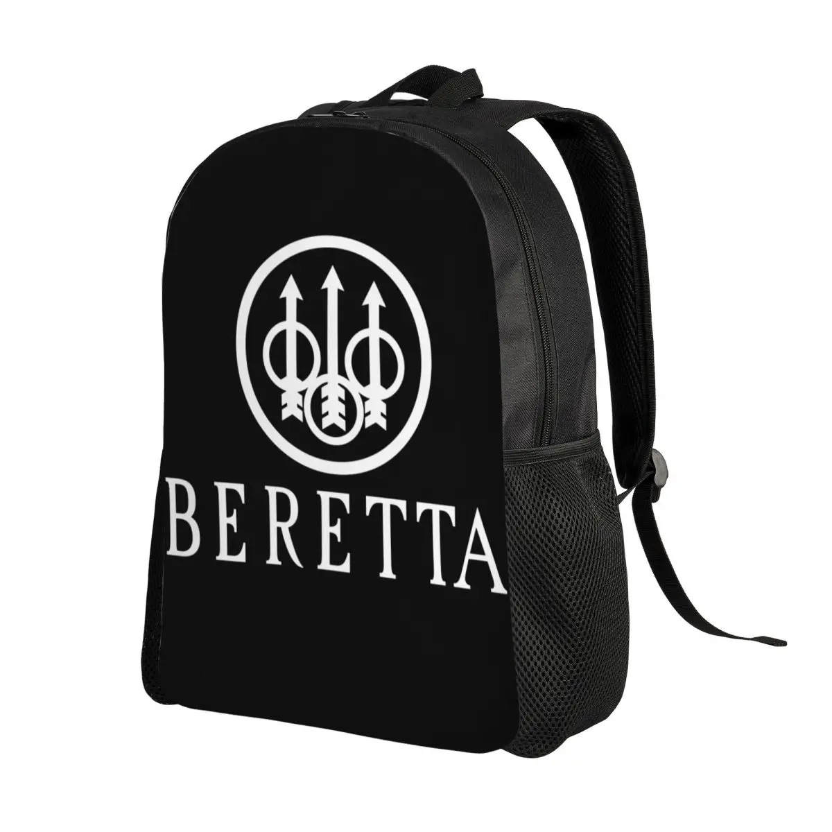 Beretta Pistoletas Logotipas Kuprinė Vyrams, Moterims, Atsparus Vandeniui College School Karinės Maišelį Spausdinimo Bookbags Nuotrauka 1