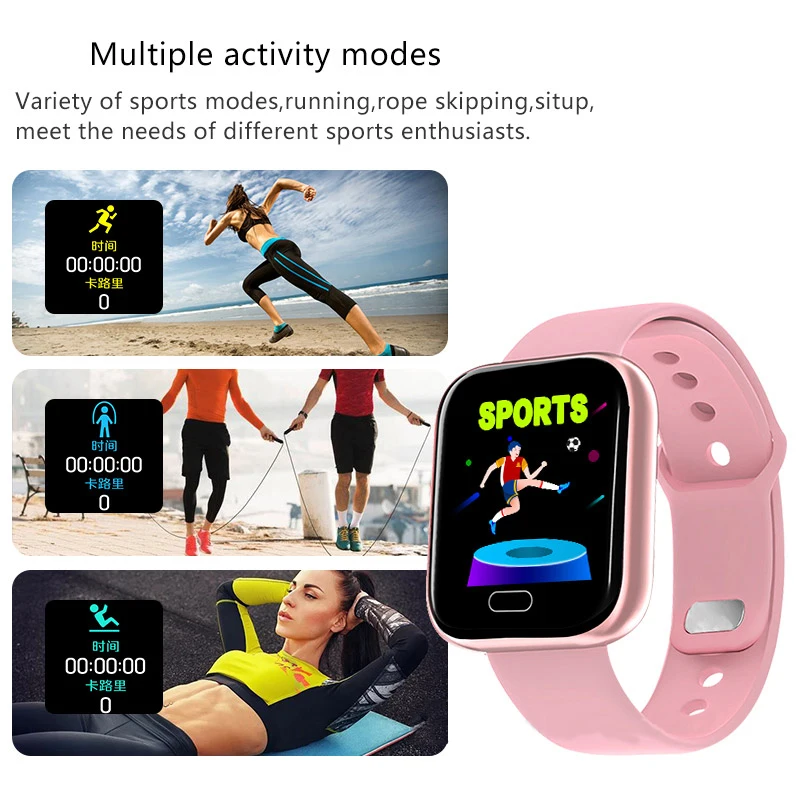 Vaikai Smart Watch Vyrų Fitneso Tracker Širdies Ritmo Monitorius Berniukų, Mergaičių Vandeniui Sporto Laikrodis Vaikas Smart Skaitmeniniai Laikrodžiai Nuotrauka 3