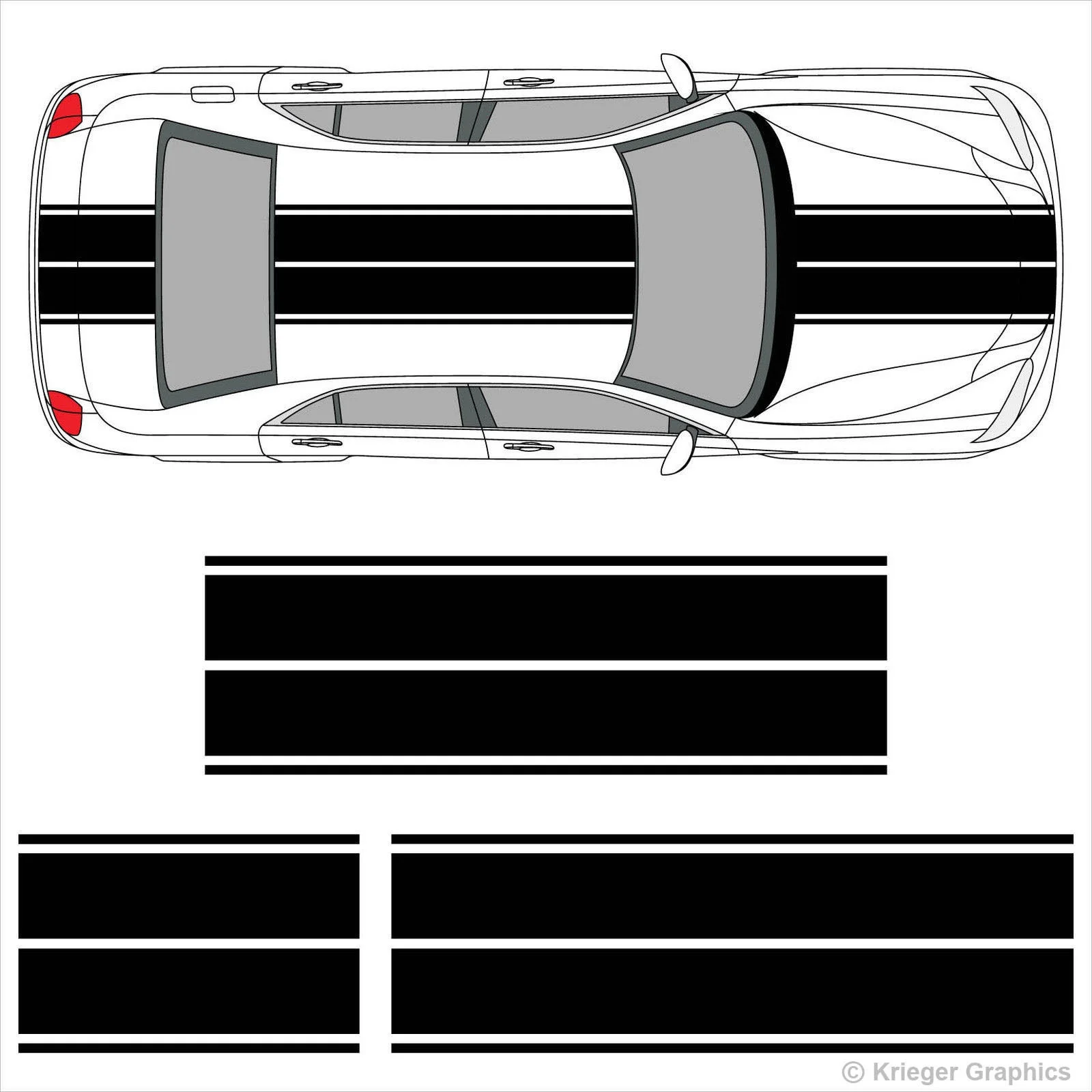 Už 1set 1Set Chrysler 300 Dual Rally Racing Stripes Vinilo Dvigubas Juostele Lipdukai Automobilio stiliaus Nuotrauka 0