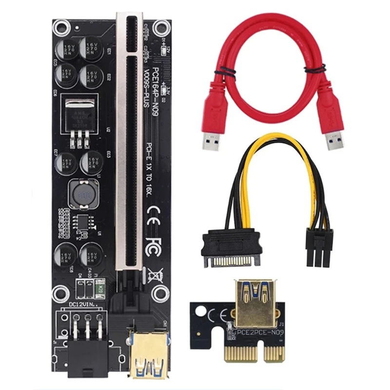 PCI-E Riser PCIE Pratęsimo Kabelis USB Grafikos plokštė Skirta Kasyba Nuotrauka 0