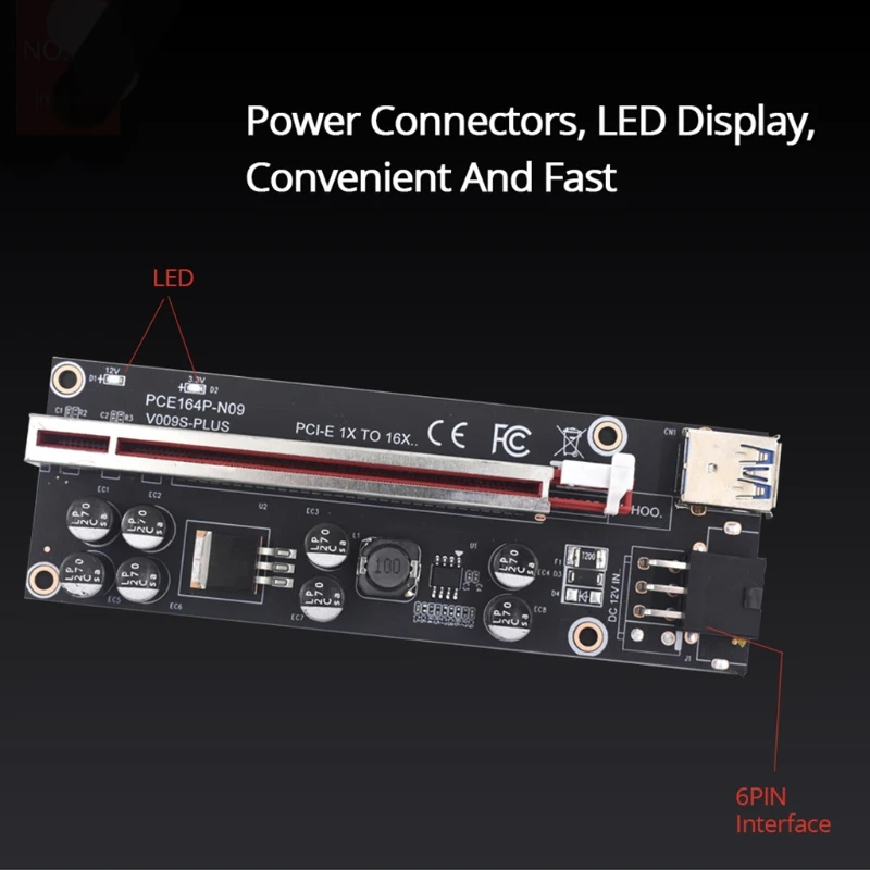 PCI-E Riser PCIE Pratęsimo Kabelis USB Grafikos plokštė Skirta Kasyba Nuotrauka 4