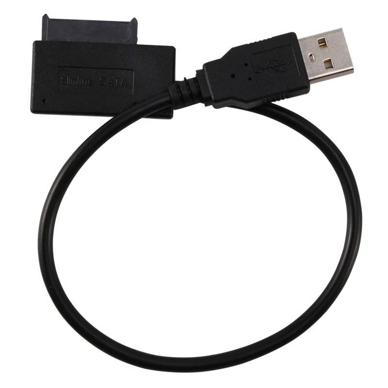 USB 2.0 Mini Sata II 7+6 13Pin Adapteris Keitiklis, Laidas, Nešiojamąjį CD/DVD ROM Slimline Ratai Nuotrauka 0