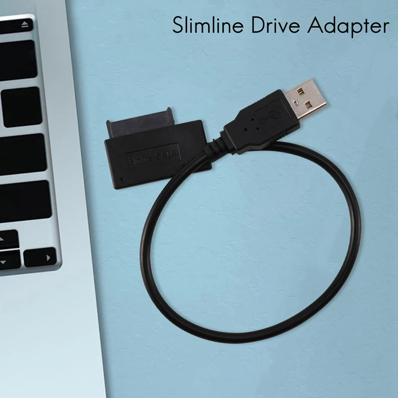 USB 2.0 Mini Sata II 7+6 13Pin Adapteris Keitiklis, Laidas, Nešiojamąjį CD/DVD ROM Slimline Ratai Nuotrauka 5