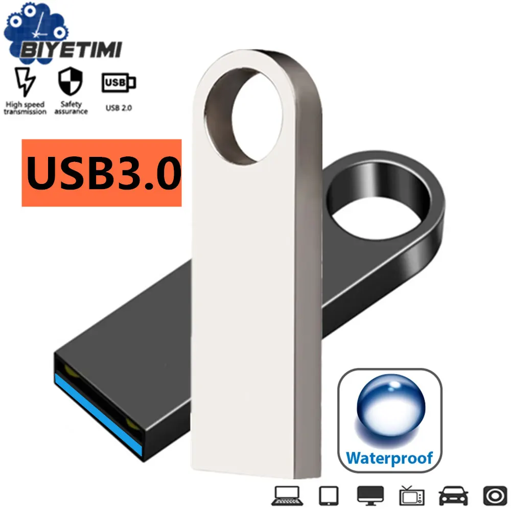 USB Rakto formos Pendrive Metalo 128 gb Memory Stick 8GB 16GB 32GB 64GB Usb Flash Drive 3.0 pen drive usb 