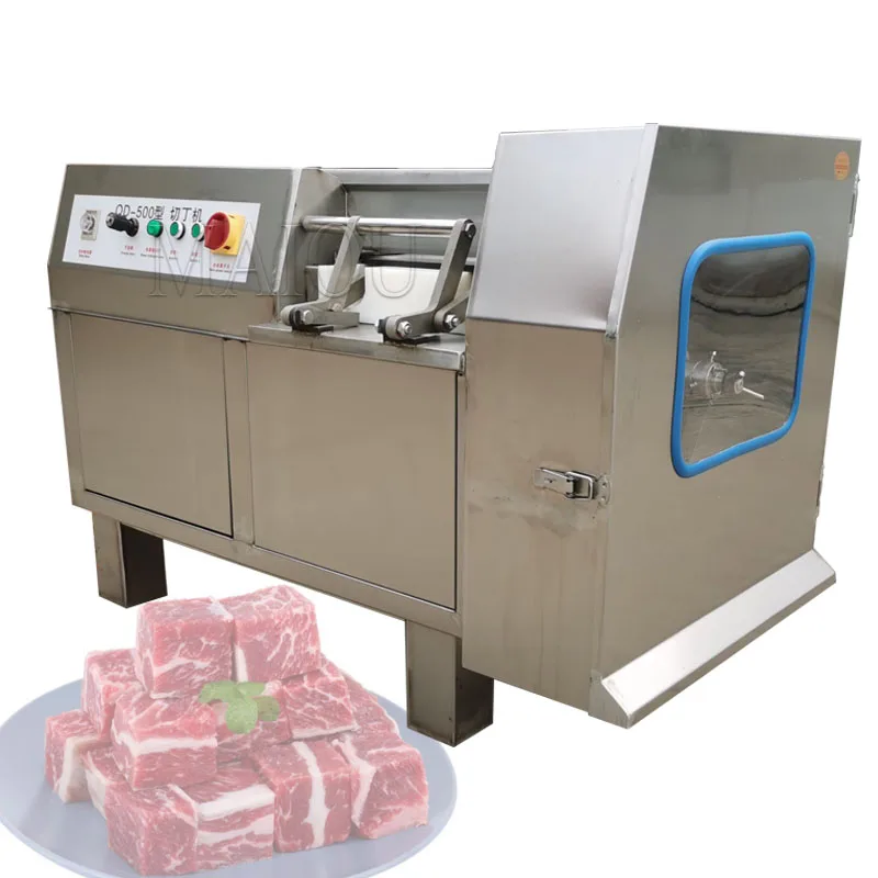 Šaldytos Šviežios Jautienos Kubo Pjovimo Staklės, Automatinė Supjaustyti Mėsos Mašina Šaldytos Mėsos Dicing Šlifavimo, Pjovimo Mašina Nuotrauka 0
