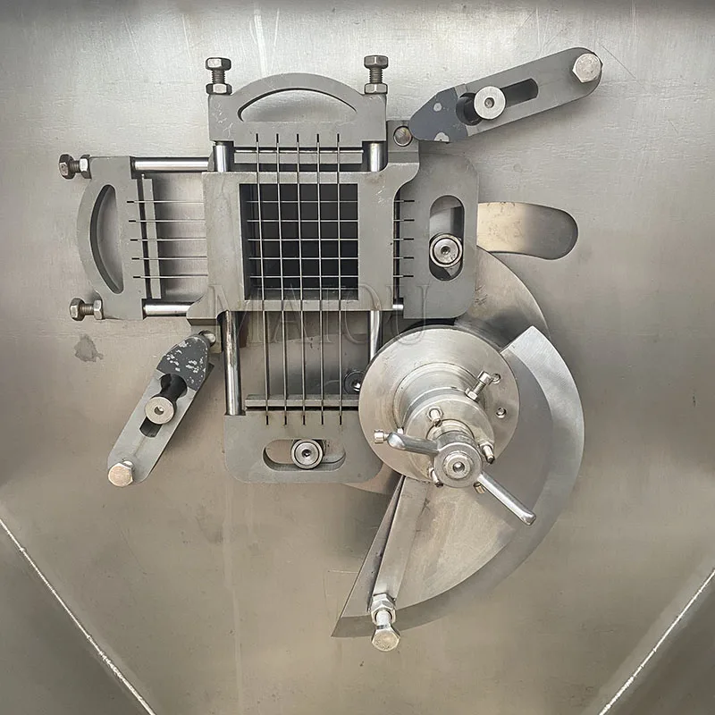 Šaldytos Šviežios Jautienos Kubo Pjovimo Staklės, Automatinė Supjaustyti Mėsos Mašina Šaldytos Mėsos Dicing Šlifavimo, Pjovimo Mašina Nuotrauka 2