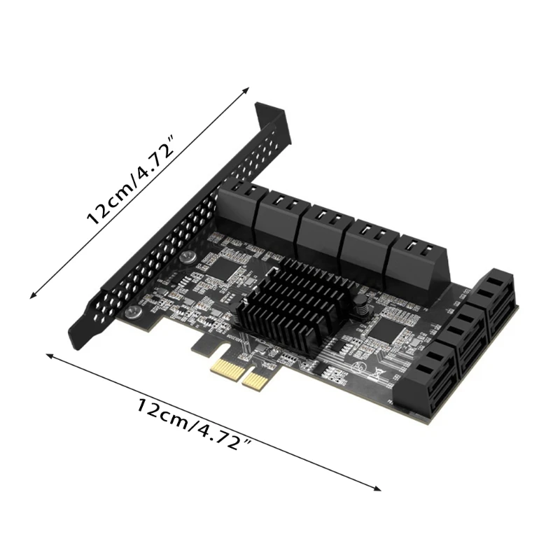 PCIe Adapteris, 16 Uostų X1 PCI X16-III Valdytojas Plėtimosi Kortelės Adapteris, Vaizdo plokštė Extender Nuotrauka 5