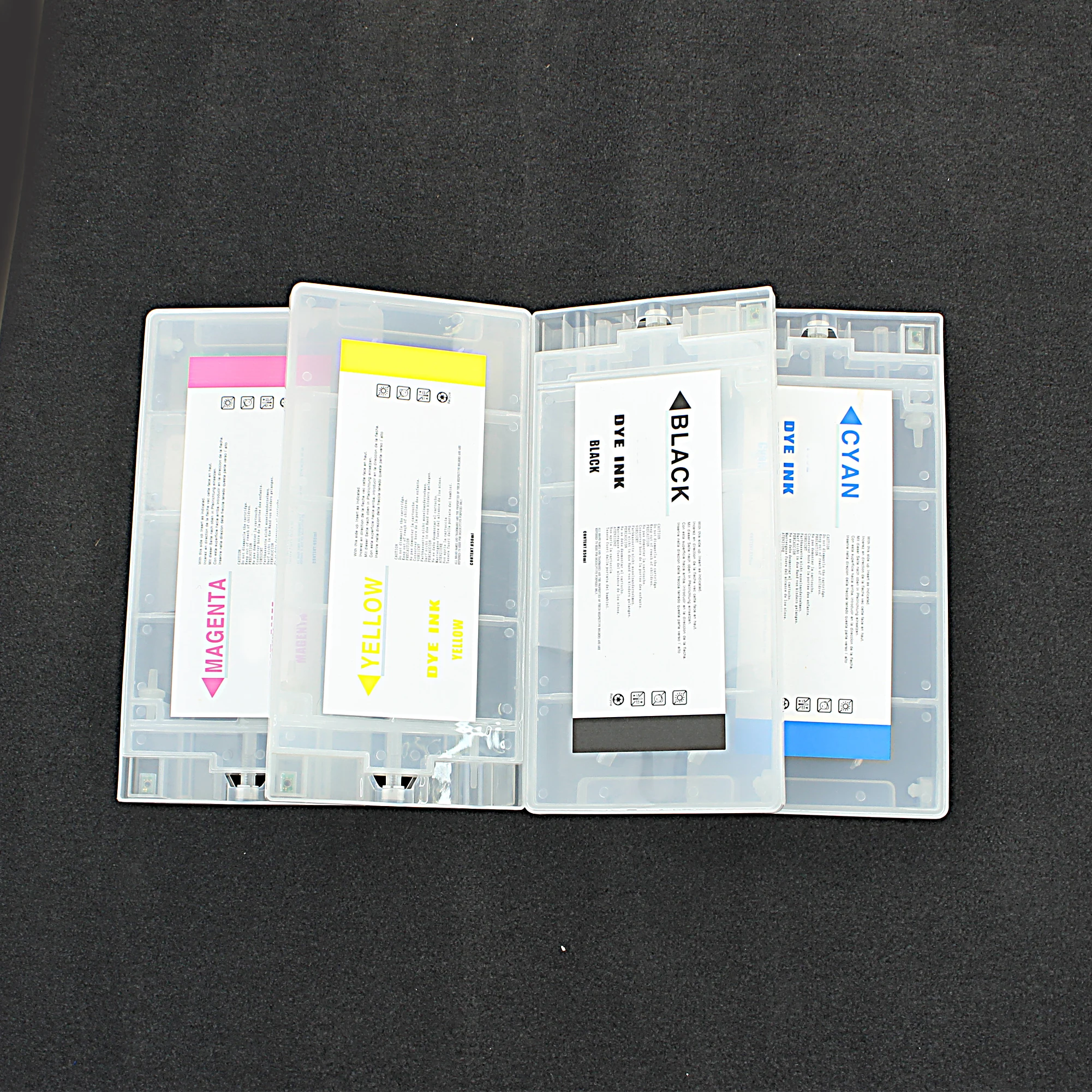 850ml/color Daugkartiniai kasečių Noritsu D701 D703 D1005 rašalo kasetės su lustai, C, M, Y, K Nuotrauka 4