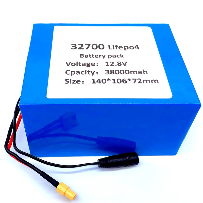 32700 Lifepo4 Batterie 4S3P 12.8 V 38Ah 4S 40A 100A Équilibré BMS pour le Bateau Électrique et Alimentation Be Pertrūkių 12V Nuotrauka 1