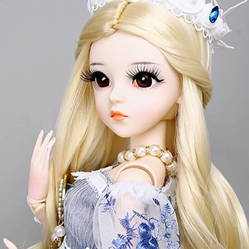 SISON BENNE 1/3 BJD Doll 18 Sąnarių Kūno Princesė Suknelė Przybornik Mergaitę Lėlės Vaikams Žaislas Nuotrauka 1