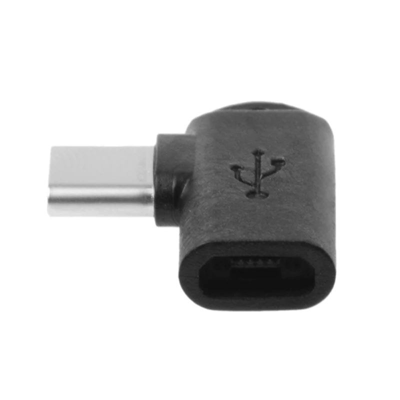 2,5 cm/0.98 Professional 90 Laipsnių Micro USB Female į C Tipo Vyrų Adapteris Įkrovimo Adapteris Keitiklis Nuotrauka 3