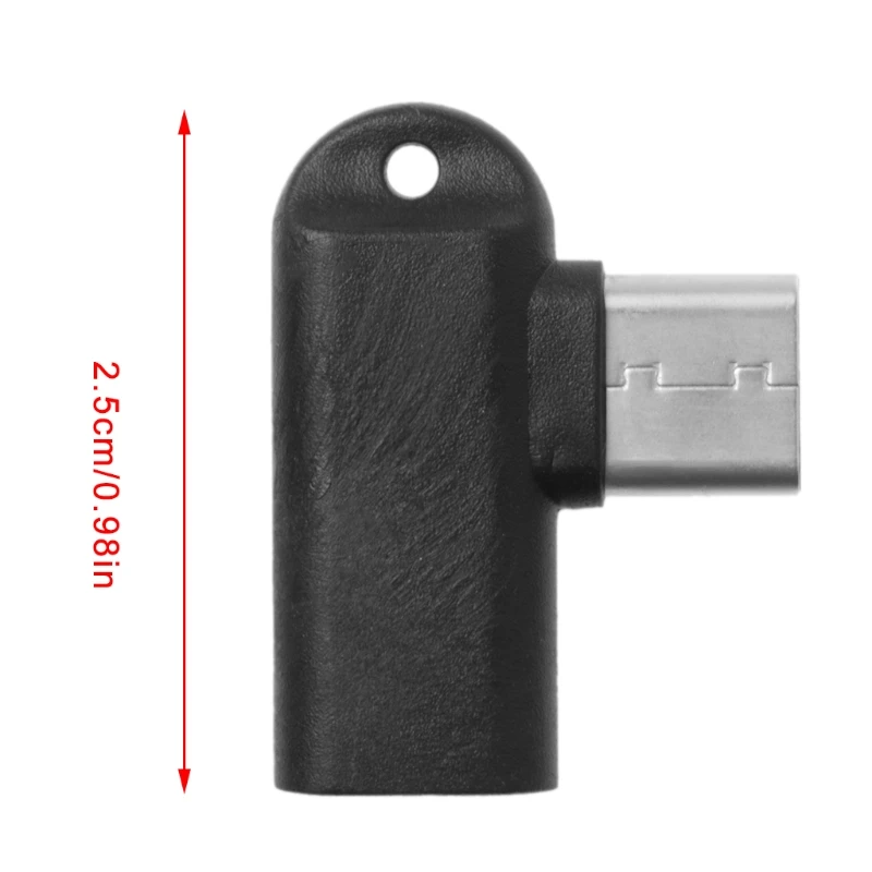 2,5 cm/0.98 Professional 90 Laipsnių Micro USB Female į C Tipo Vyrų Adapteris Įkrovimo Adapteris Keitiklis Nuotrauka 4