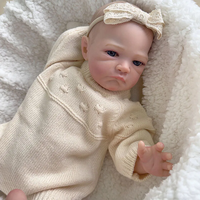 20inch Jau Dažytos Baigė Reborn Baby Doll rugpjūčio Miega Kūdikis 3D Tapyba su Matomas Venų Lašas Laivybos Nuotrauka 4