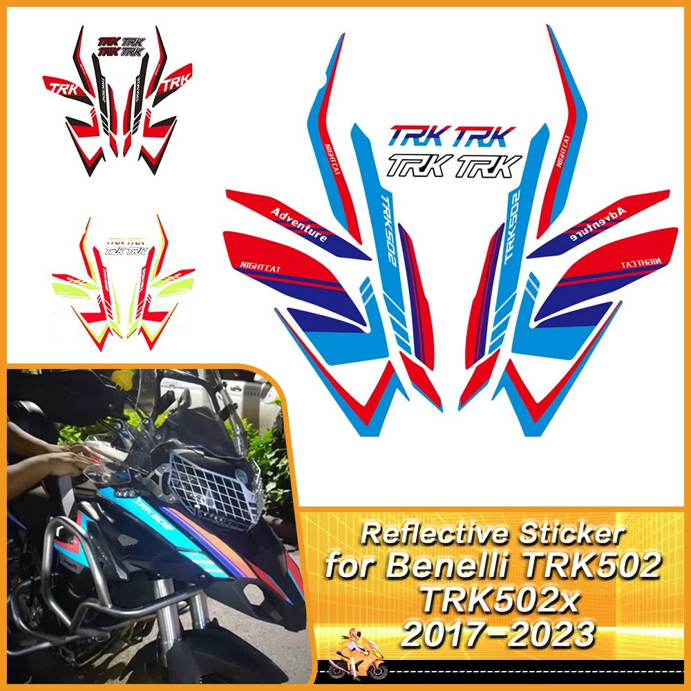Motociklų lipdukai modifikuotos transporto priemonės apdailos apsaugos Išvaizda lipdukų rinkinys Benelli TRK502 TRK 502X trk 502 2017-2022 Nuotrauka 0