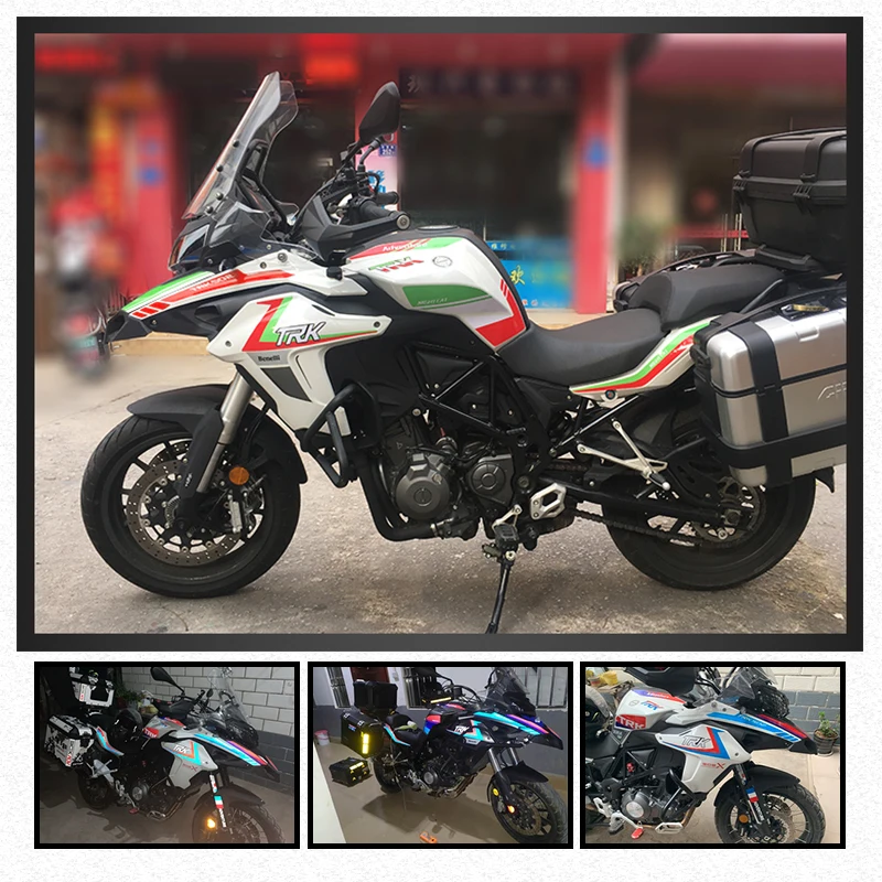 Motociklų lipdukai modifikuotos transporto priemonės apdailos apsaugos Išvaizda lipdukų rinkinys Benelli TRK502 TRK 502X trk 502 2017-2022 Nuotrauka 4